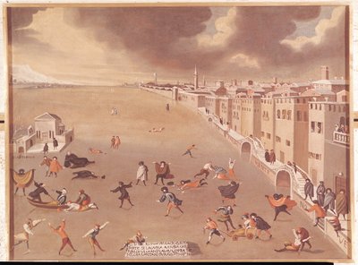 La laguna ghiacciata nel 1708 da Gabriele Bella